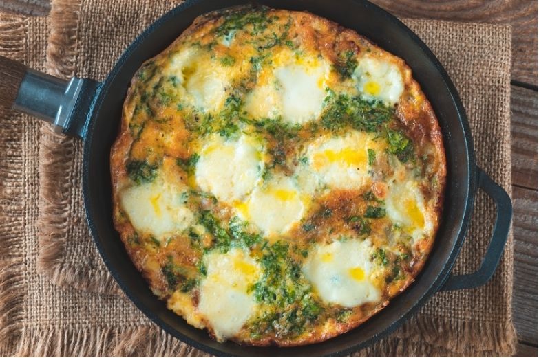 Gezond recept Frittata met mozzarella lekker Italiaans